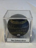 RED SCHOENDIENST Cardinals SIGNED Baseball MLB COA