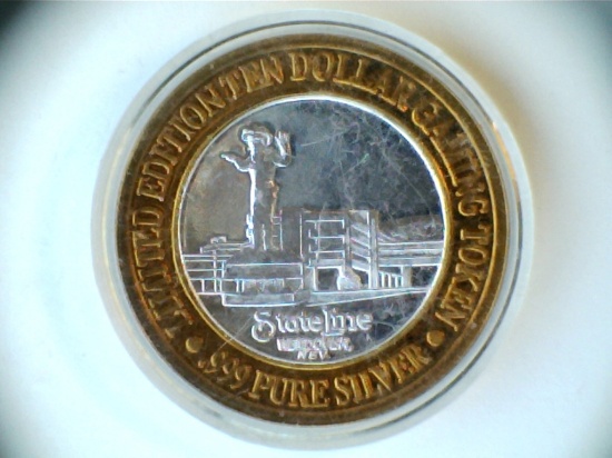 .999 Silver Stateline $10 Limited Edition Token
