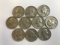 Lot of 10 90% Silver Quarters