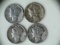 Lot of 4 1940 .90 Silver Mercury Dimes