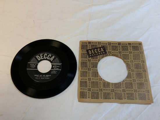 MILLS BROTHERS Pretty Butterfly 45 RPM Record 1953