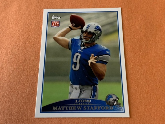 MATTHEW STAFFORD Lions 2009 Topps ROOKIE Card