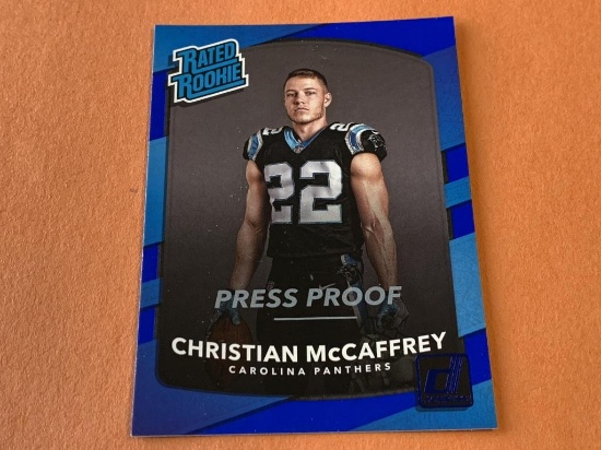 CHRISTIAN MCCAFFREY 2017 Donruss Press Proof RC