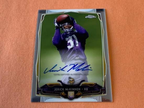 JERICK MCKINNON 2014 Topps Chrome AUTOGRAPH ROOKIE