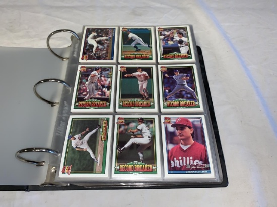 1991 Topps Baseball Complete Card Set 1-792