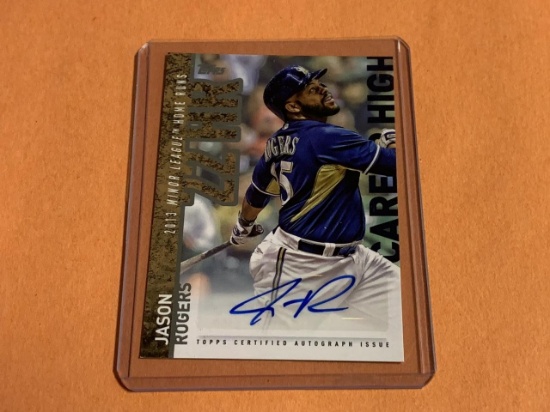 JASON RODGERS 2015 Topps  AUTOGRAPH Rookie Card