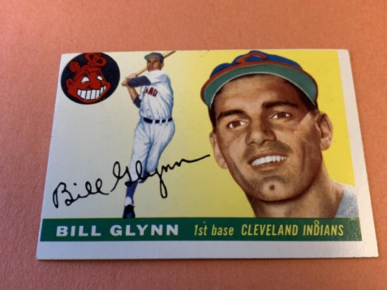 BILL GLYNN Indians 1955 Topps Baseball Card