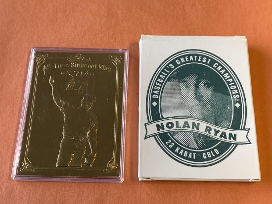 NOLAN RYAN 23 Karat Gold Card