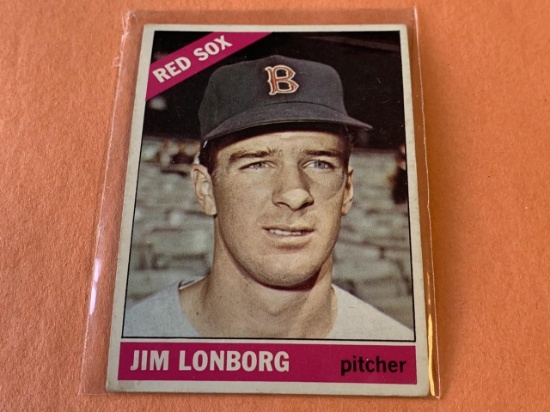 JIM LONBORG Red Sox 1966 Topps Baseball Card