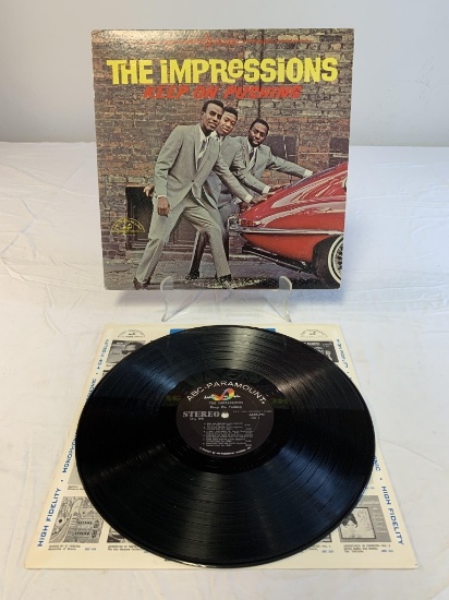 THE IMPRESSIONS Keep On Pushing LP Album 1964