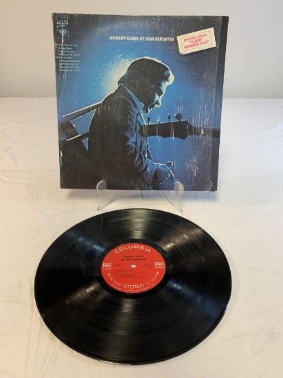 JOHNNY CASH At San Quentin LP Album Record 1969