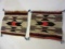 Lot of 2 Small Native American Themed Place Mats