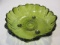 Large Green Flower-Shaped Bowl