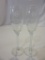 Lot of 2 Millenium 2000 Champagne Glasses
