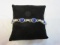 .925 Silver Bracelet With Blue Coloring