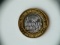 .999 Silver 1oz Buffalo Bill's Casino $10 Token