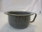 Vintage Gray Speckled Enamel Chamber Pot