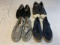 4 Pairs of Size 10 Shoes-Vans, Converse, Adidas