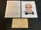 STANLEY TUCCI Autograph Marshall Kaplan Print COA