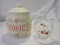 2 Kitchen Decor Items, Cookie Jar And Pitcher