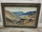 Framed Hazel Meehan Mountain Landscape Painting