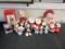 Lot of Santa Claus Ornaments and Figurines