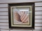 Framed Seashell Art Piece