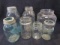 Lot of 7 Vintage Canning Jars