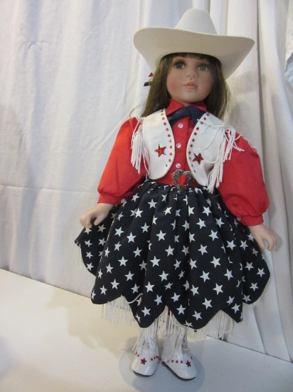 Cowgirl Doll With Stand