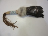 Native American Feather Bundle W/ Horse Painted On
