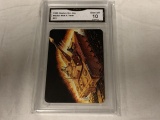 1986 GI JOE Mauler Tank Card Graded 10 GEM MINT