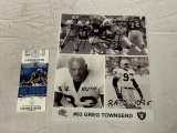 GREG TOWNSEND Raiders AUTOGRAPH Signed Photo