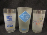 3 Horse Racing Related Glasses