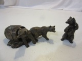 Lot of Two Halko Bear Figurines