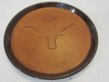 Keyes Fibre Co. Leather Stamped Tray