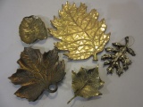 Lot of Misc. Leaf Themed Decor Items