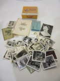Lot of Vintage Photos and Notebooks in Cigar Box