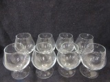 Lot of 8 Small Wine Glasses
