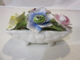 Vintage Crown Royal Bone China Flower Basket