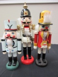 Lot of 3 Nutcrackers, One is Missing His Nose
