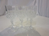 Lot of 6 Small Crystalline Wine Glasses