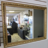 Mirror With Gold Toned Frame
