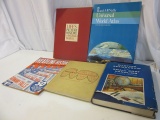 Lot of 5 Misc. Books incl. Goode's World Atlas