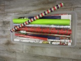 Large Lot of Wrapping Paper, Boxes & Gift Bags