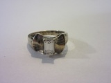 Unique 925 Silver Ring With Stone