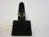 .925 10K Silver Jeweled Ring Size 7