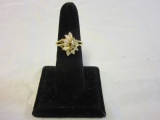 Jeweled Gold Filled Ring Size 7