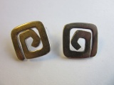 Pair of .925 Silver Spiral Earrings 10.5g