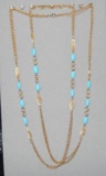 Filigree and Baby Blue necklace
