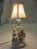 Small Vintage Porcelain Table Lamp